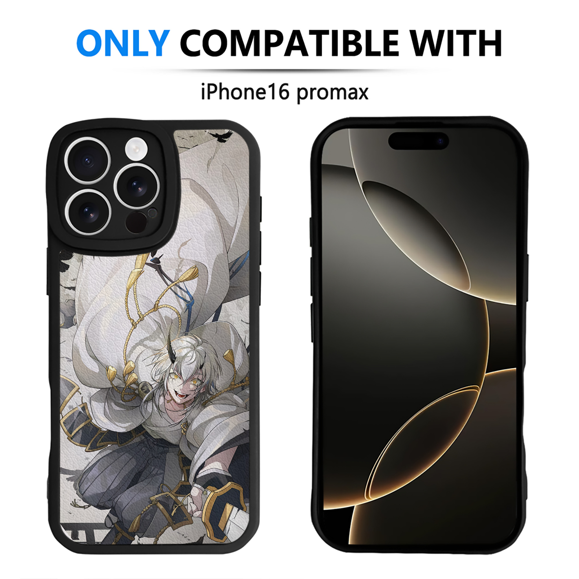 （画像用） 刀剣乱舞 Touken Ranbu 【iPhone 16シリーズ対応】シリコンスマホケース（レザー調） 材質：シリコン